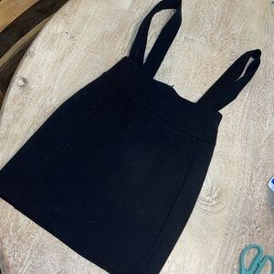 Arden B high waisted suspenders skirt